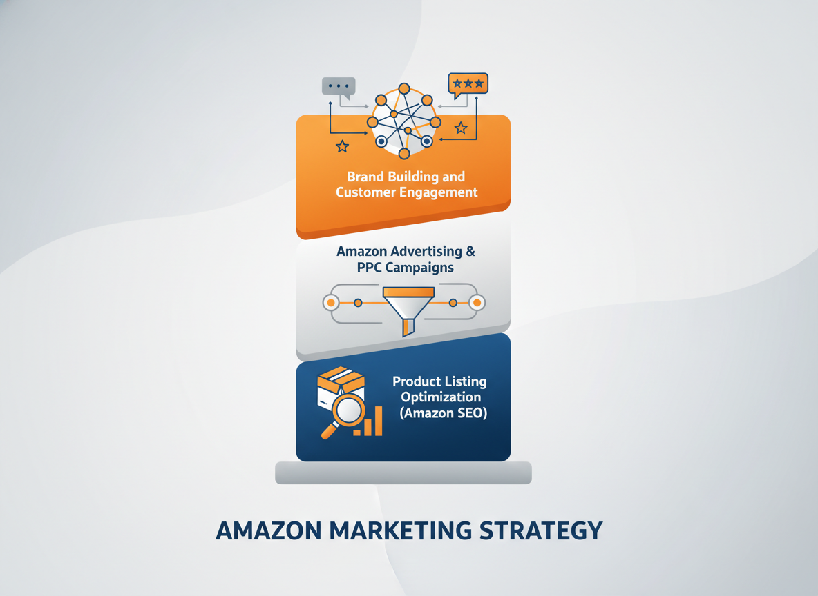 The Pillars of Amazon's Marketing Strategy - amazon's marketing strategy visual guide