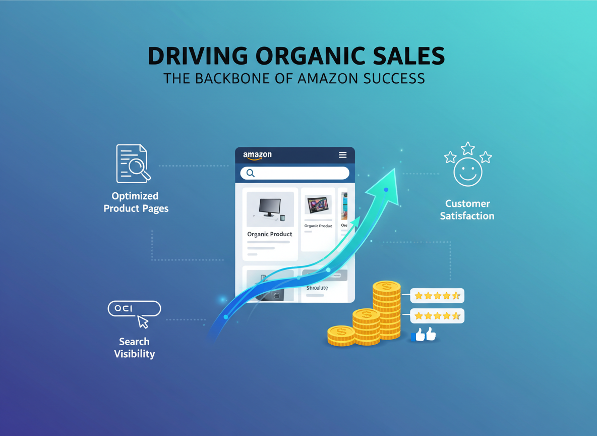 Driving Organic Sales: The Backbone of Amazon Success - amazon's marketing strategy visual guide