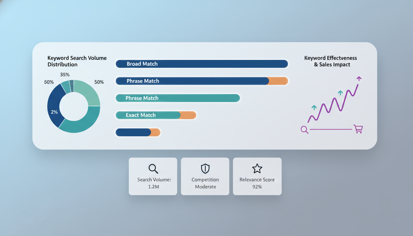 Types of Keywords for Amazon SEO - keyword analysis amazon visual guide