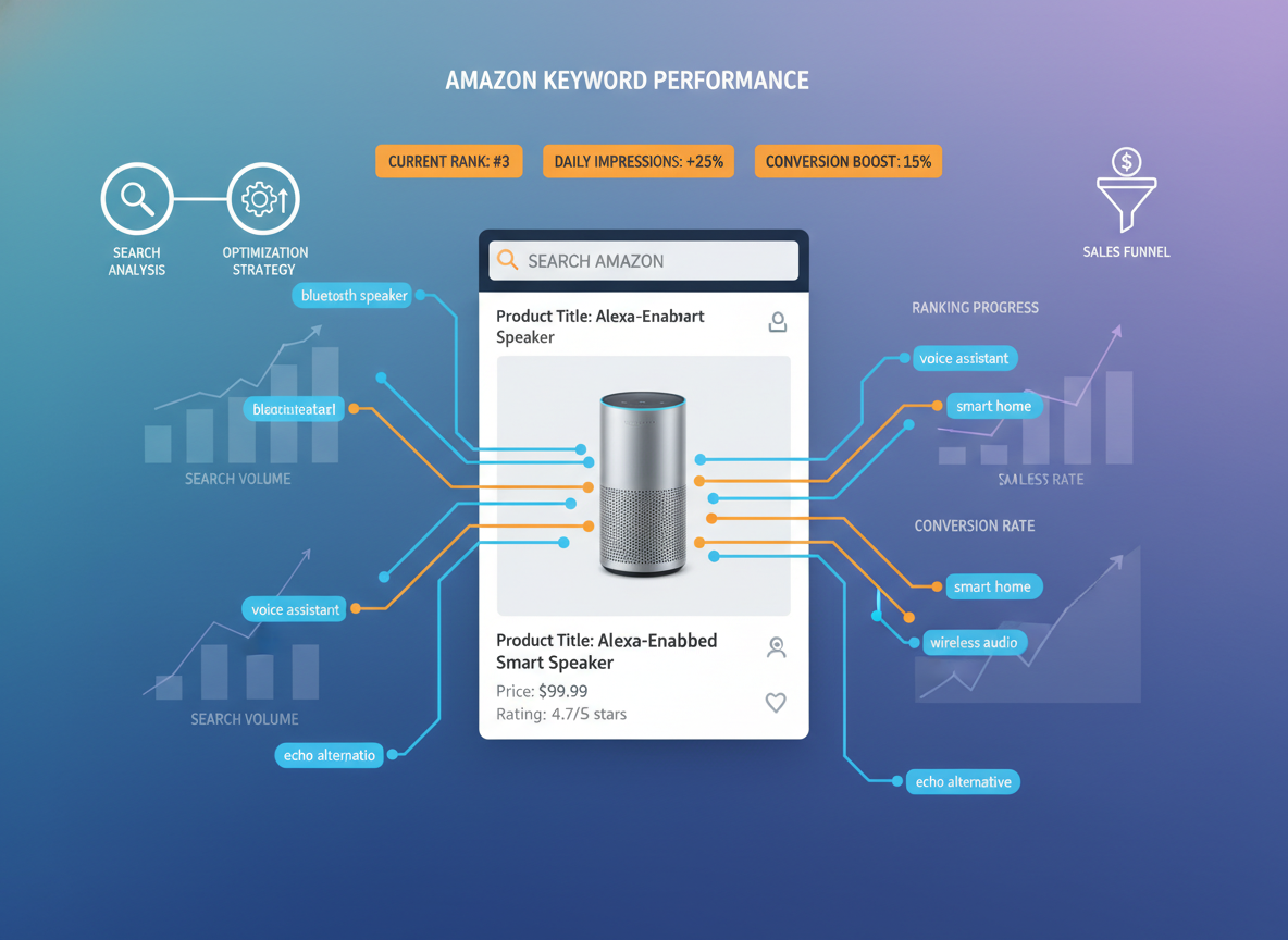 Optimizing Your Amazon Listing with Keywords - keyword analysis amazon visual guide