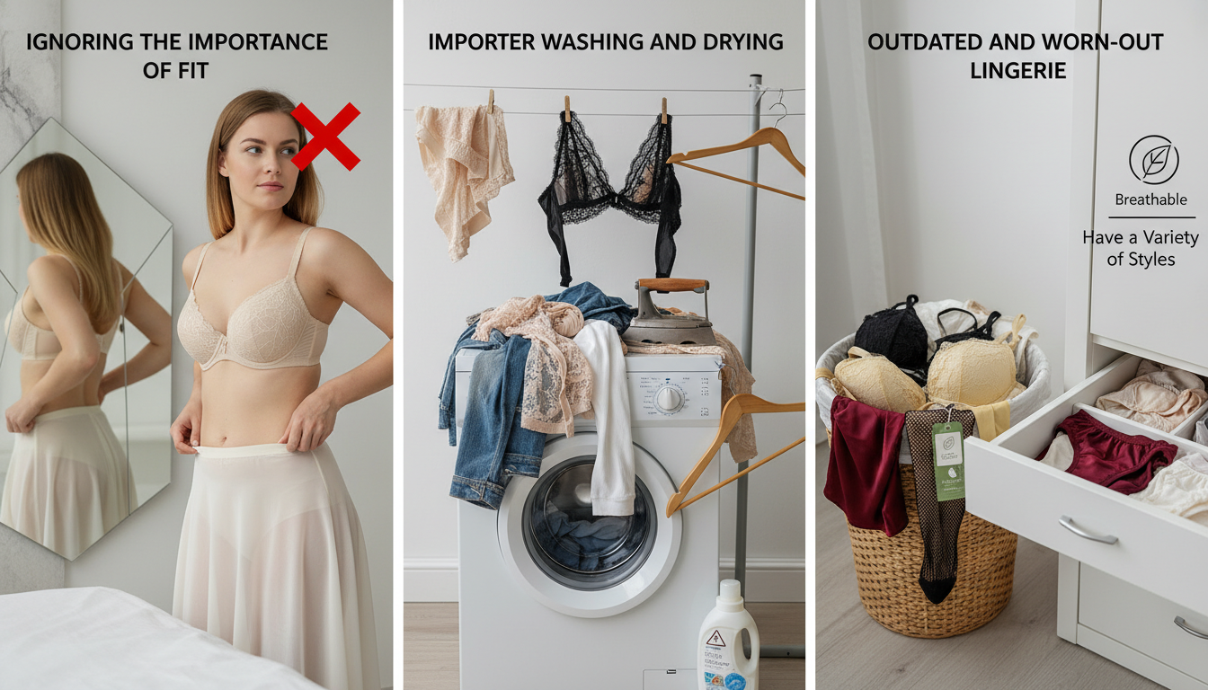 Common Mistakes to Avoid When Buying and Wearing Lingerie - lingeries visual guide