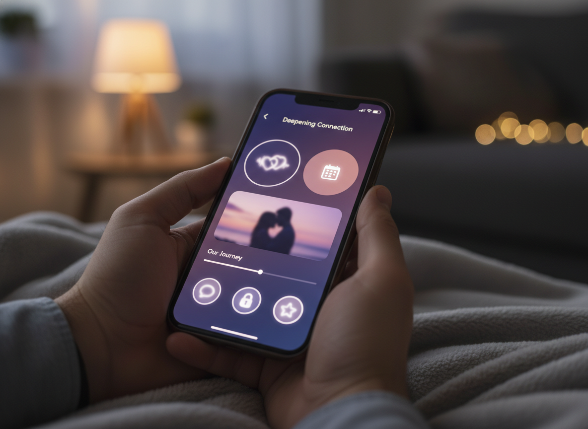 private couples app interface screenshot - Deepening Connection: Essential Features of a Private Couples App