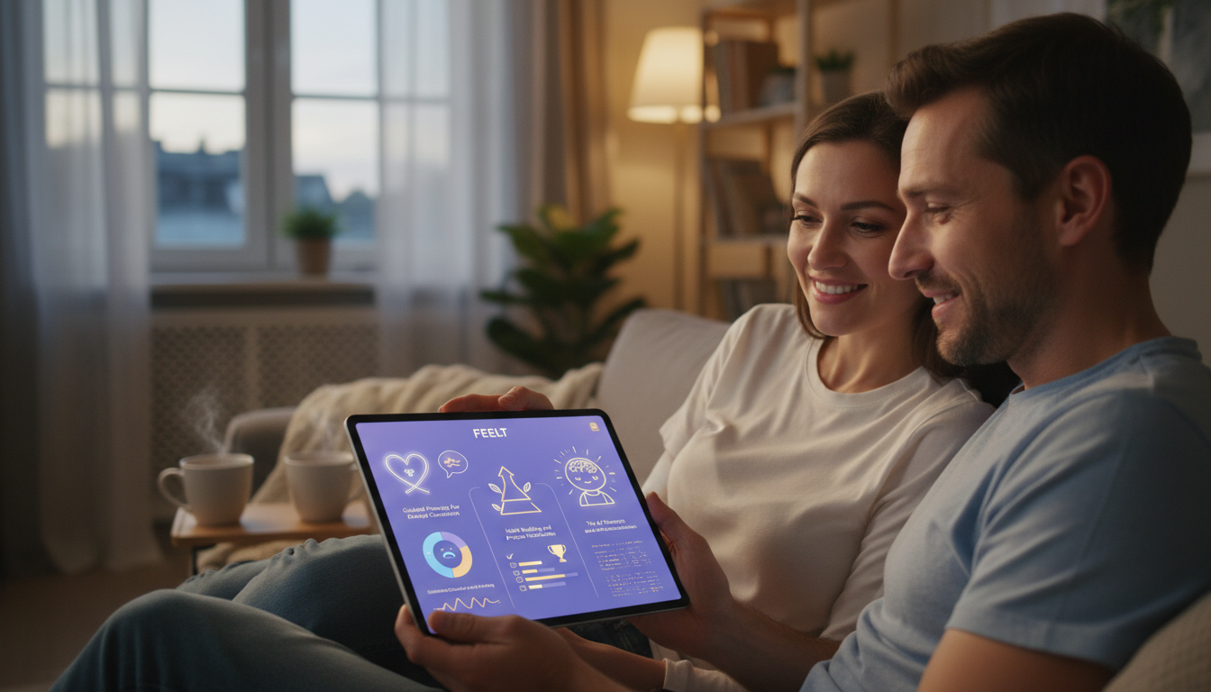 FEELT: Your Comprehensive Relationship Companion - private couples app visual guide