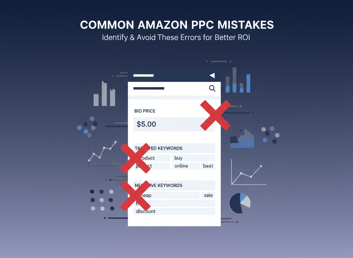 Common Mistakes to Avoid in Amazon PPC Advertising - amazon ppc advertising visual guide