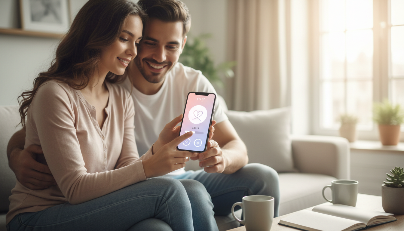 Getting Started with FEELT: Your Path to Deeper Connection - relationship counter app visual guide