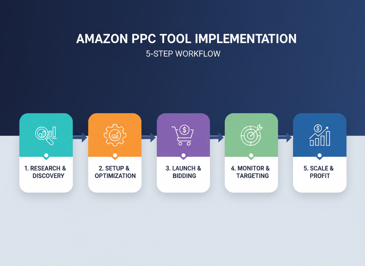 ppc amazon tool infographic - Step-by-Step Guide: Implementing PPC Amazon Tools Effectively