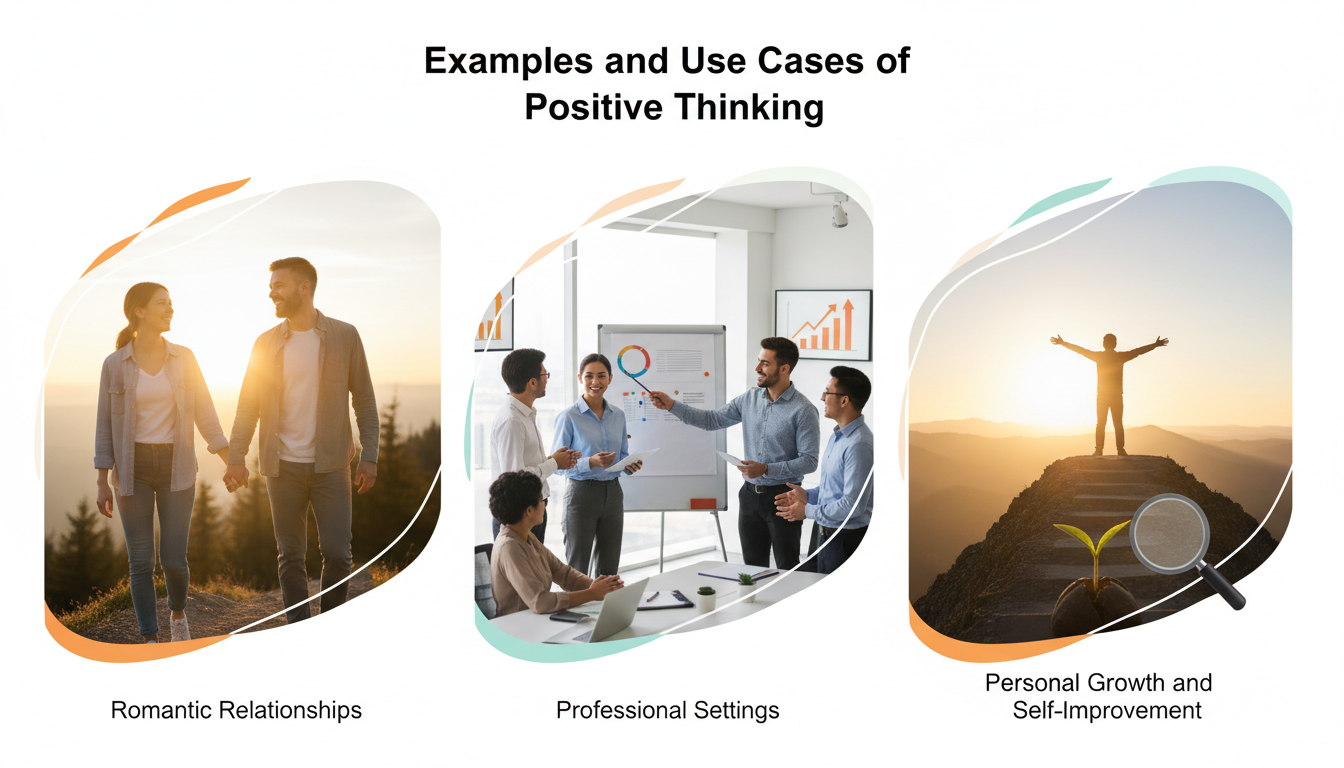 Examples and Use Cases of Positive Thinking - thinking positive thoughts visual guide