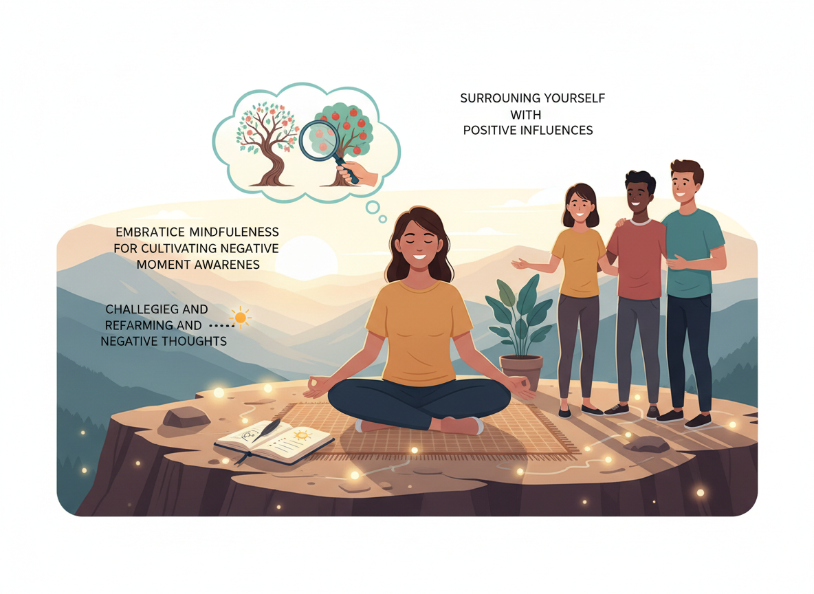 Practical Strategies for Cultivating Positive Thoughts - thinking positive thoughts visual guide