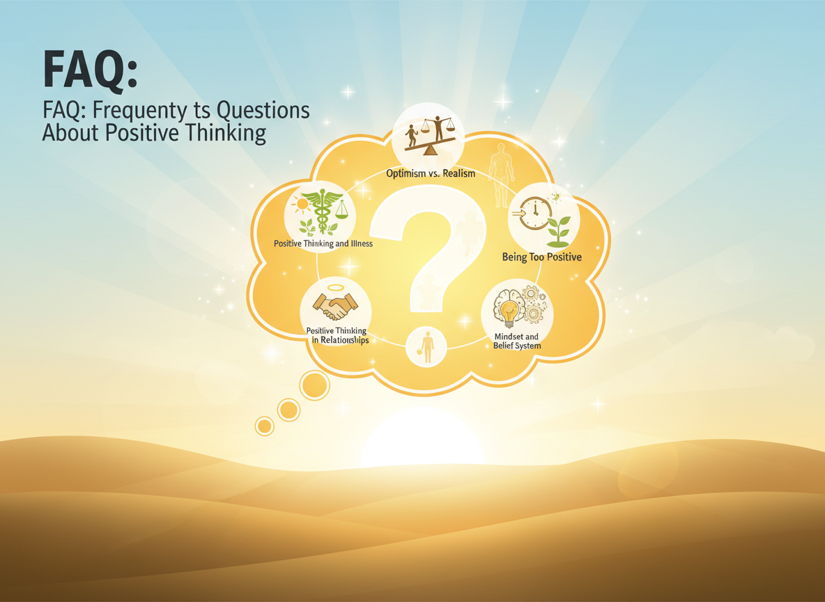 FAQ: Frequently Asked Questions About Positive Thinking - thinking positive thoughts visual guide