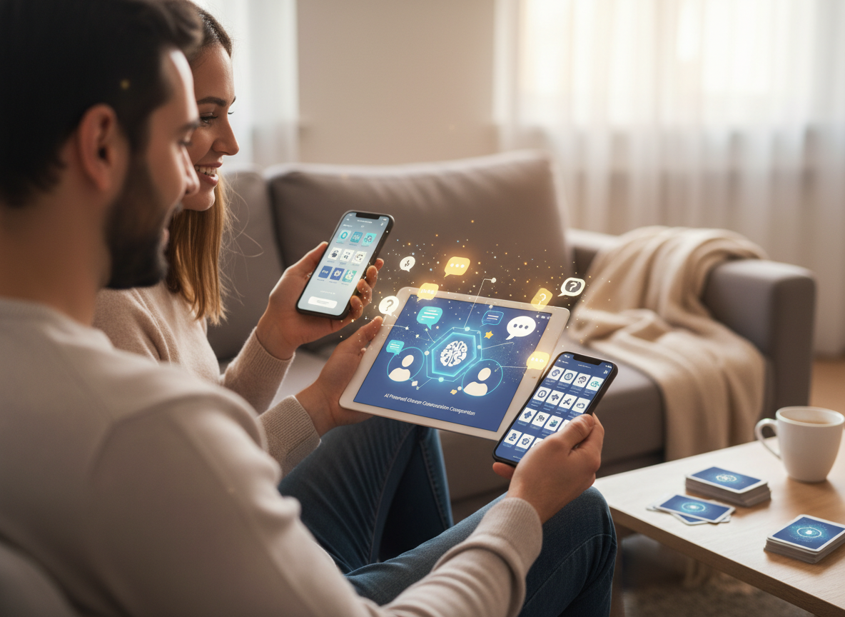 Spark Deeper Conversations: Couples Conversation Games - fun app for couples visual guide