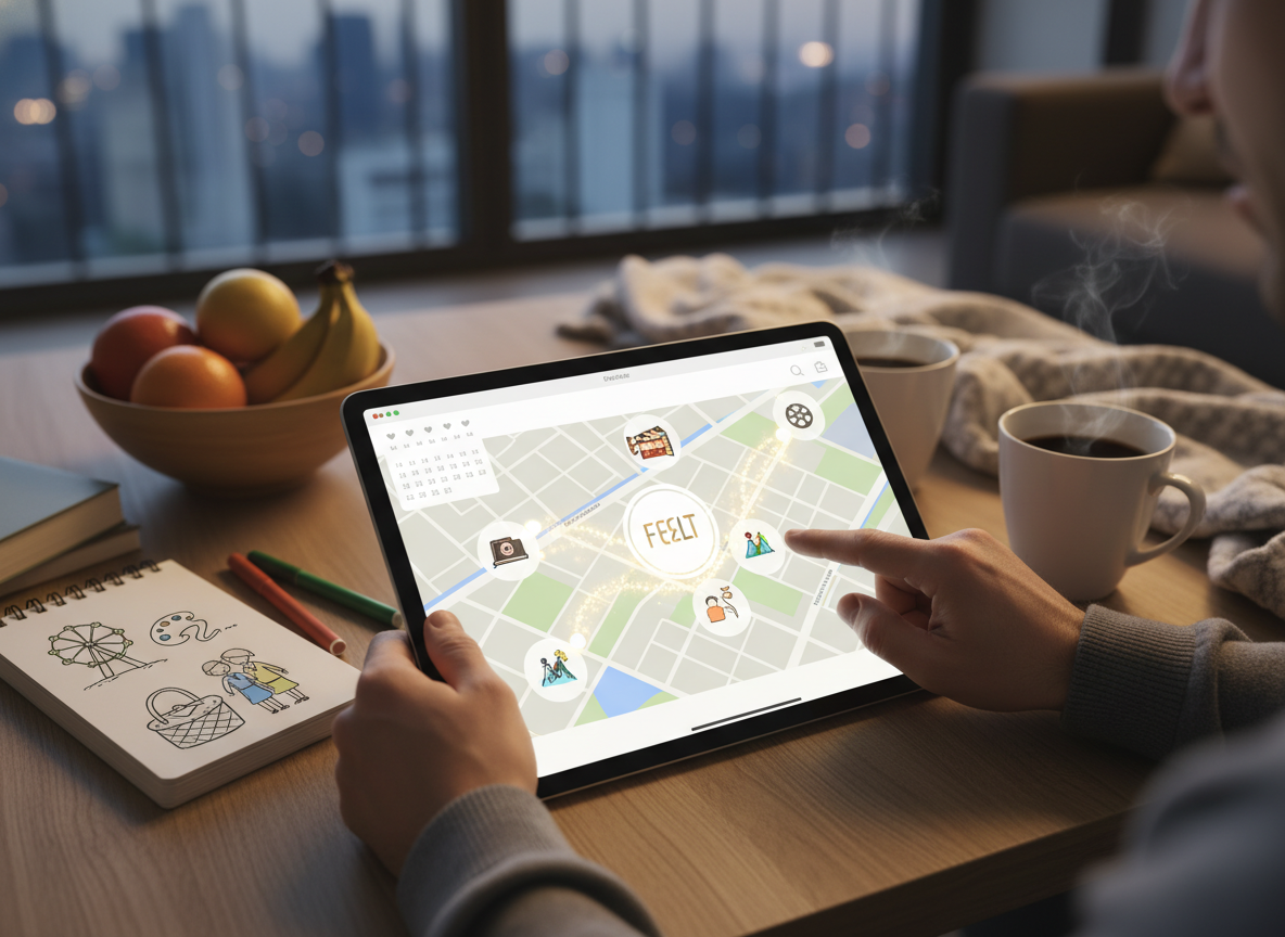 Plan Unforgettable Dates: Date Night & Activity Planners - fun app for couples visual guide