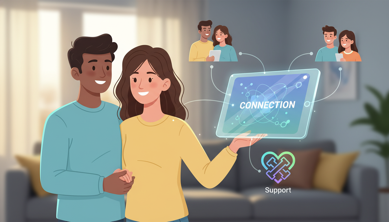 Get Support and Connect with FEELT - fun app for couples visual guide