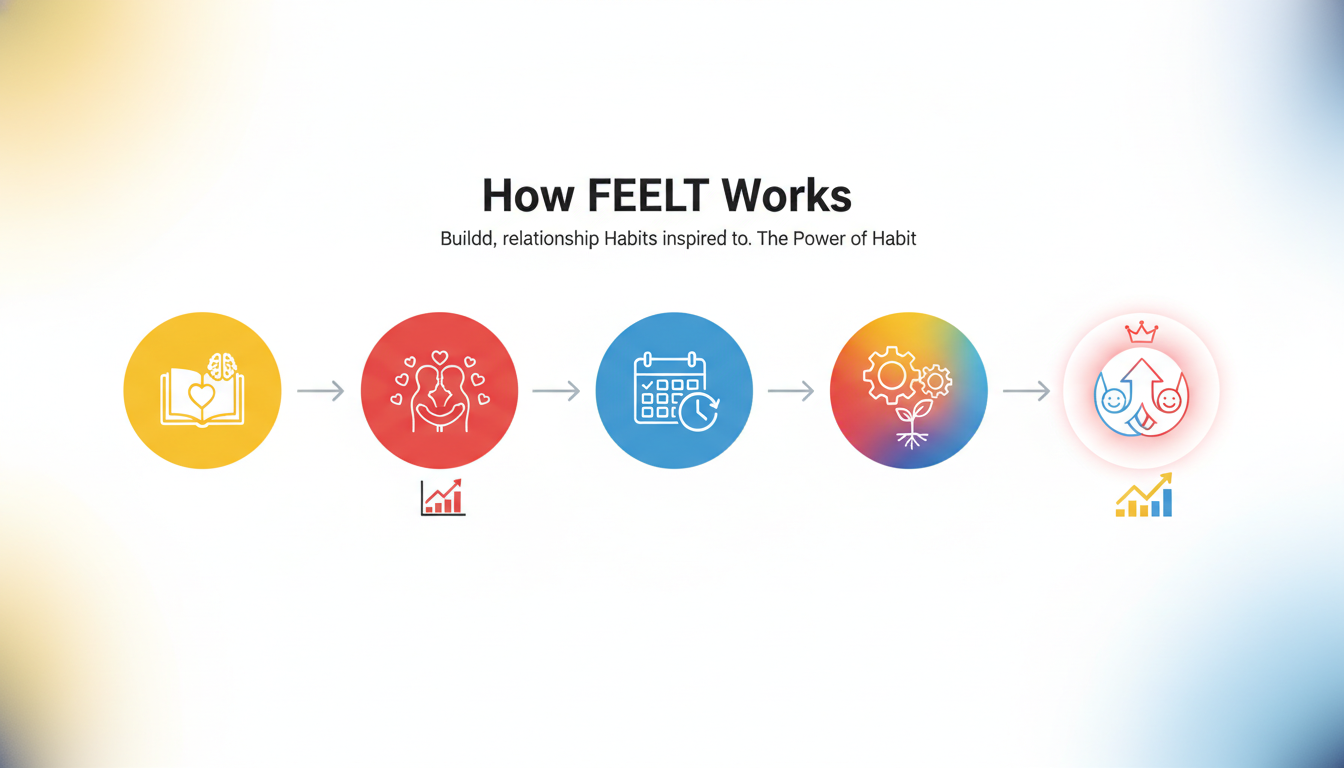 the power of habits book infographic - How FEELT Works: Building Your Relationship Habit in Simple Steps