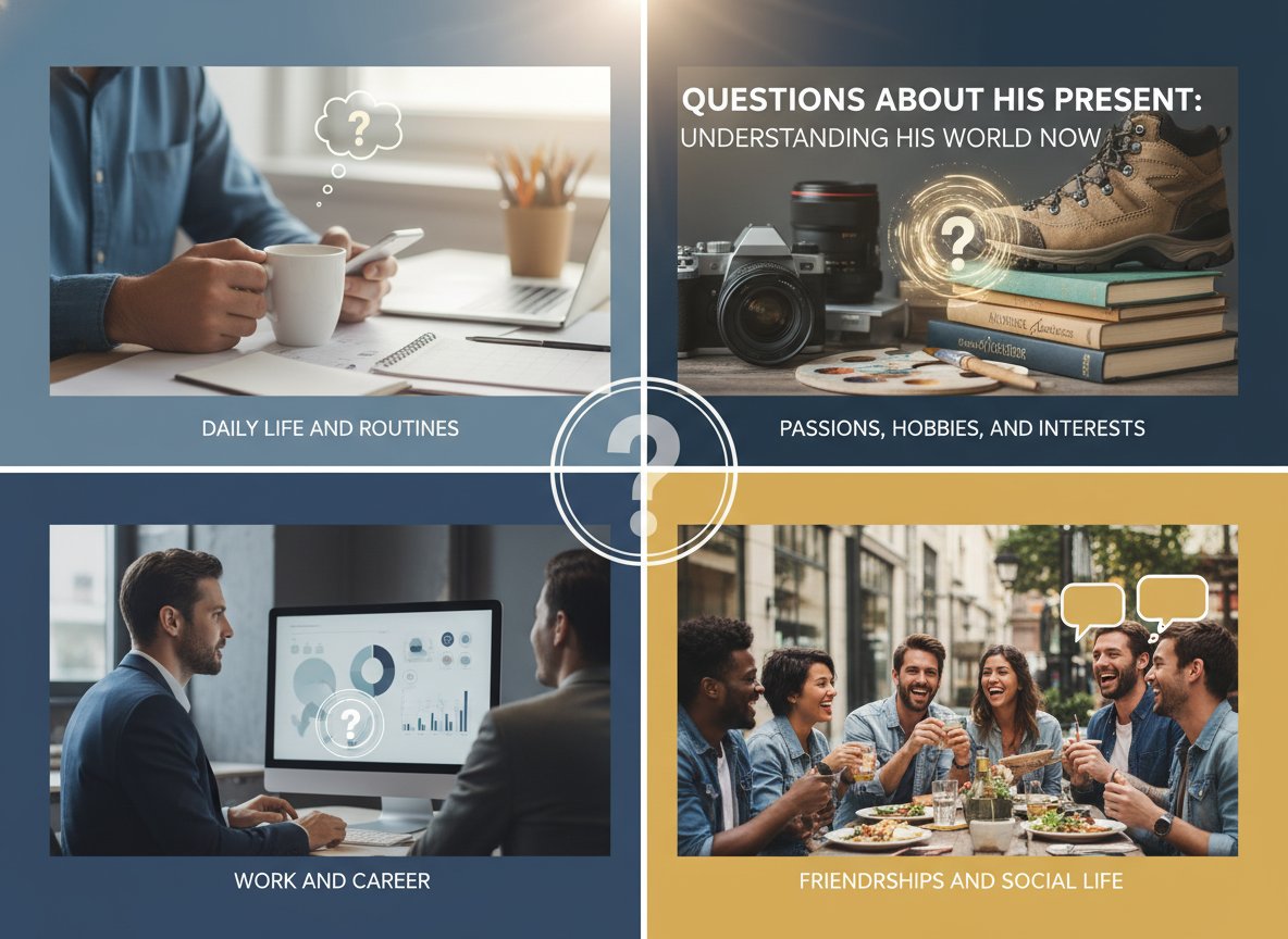 Questions About His Present: Understanding His World Now - what to ask to your boyfriend visual guide