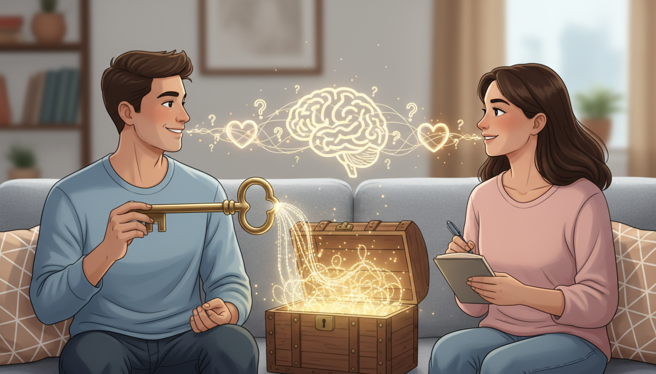 Unlock Deeper Connection: The Power of Asking Your Partner the Right Questions - 50 questions to ask your partner visual guide