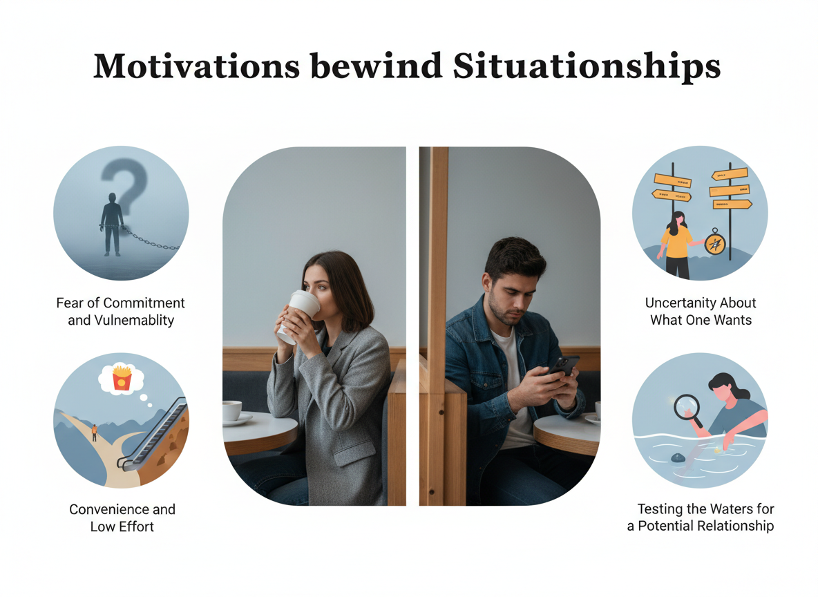 Why Do Situationships Happen? Exploring the Motivations - what is situationship visual guide