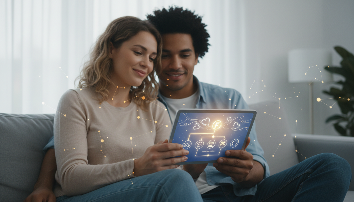 Welcome to FEELT: The Couple App for Deeper Connection - the couple app visual guide