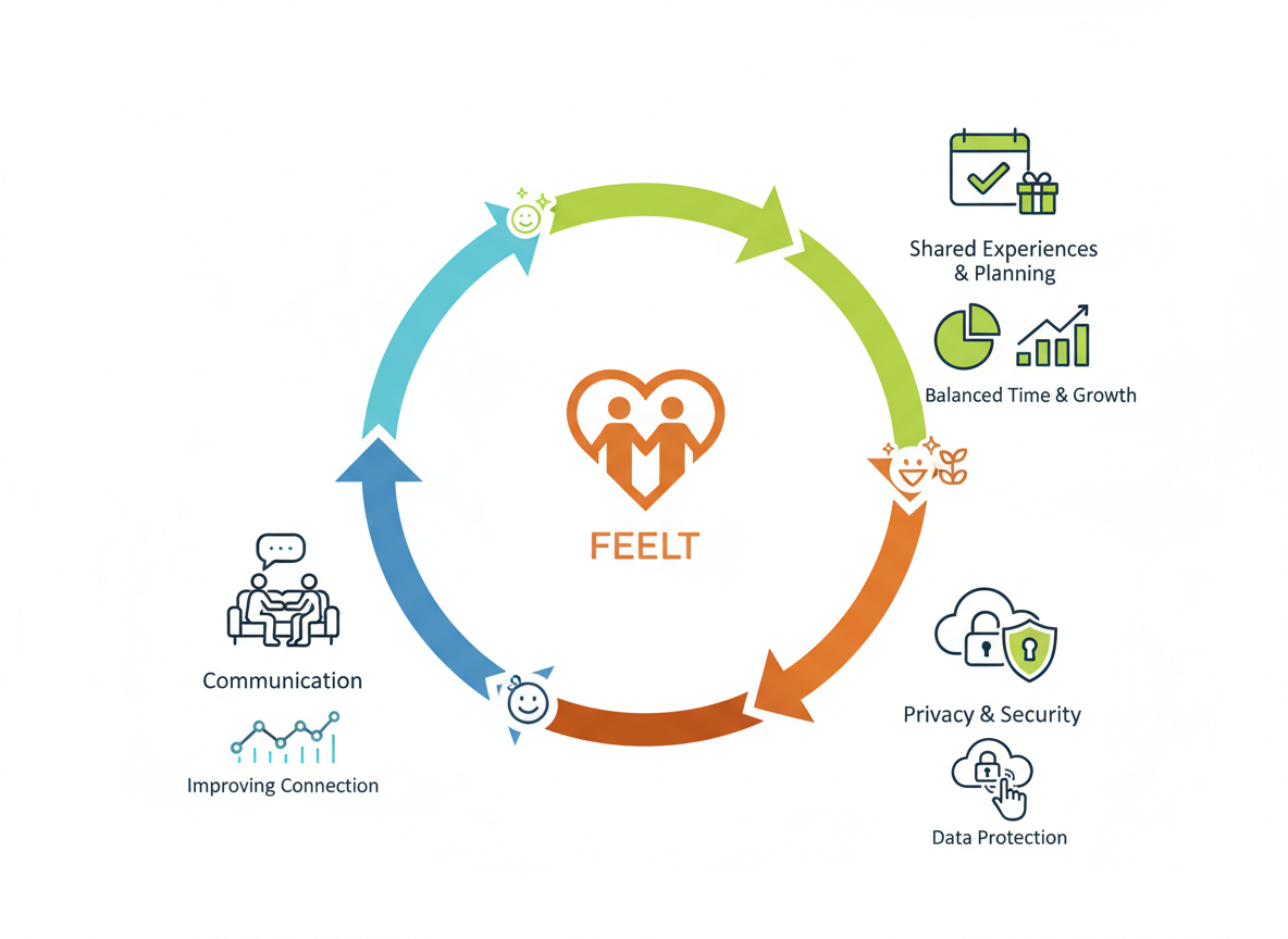 the couple app infographic - Navigating FEELT: Your Step-by-Step Guide