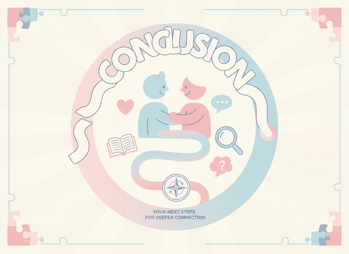 Conclusion: The Journey of Knowing and Being Known - questions to ask your boyfriend to get to know him visual guide