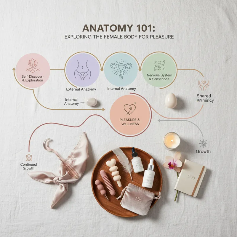 Anatomy 101: Exploring the Female Body for Pleasure infographic - Practical Steps for Exploring Your Female Anatomy for Pleasure