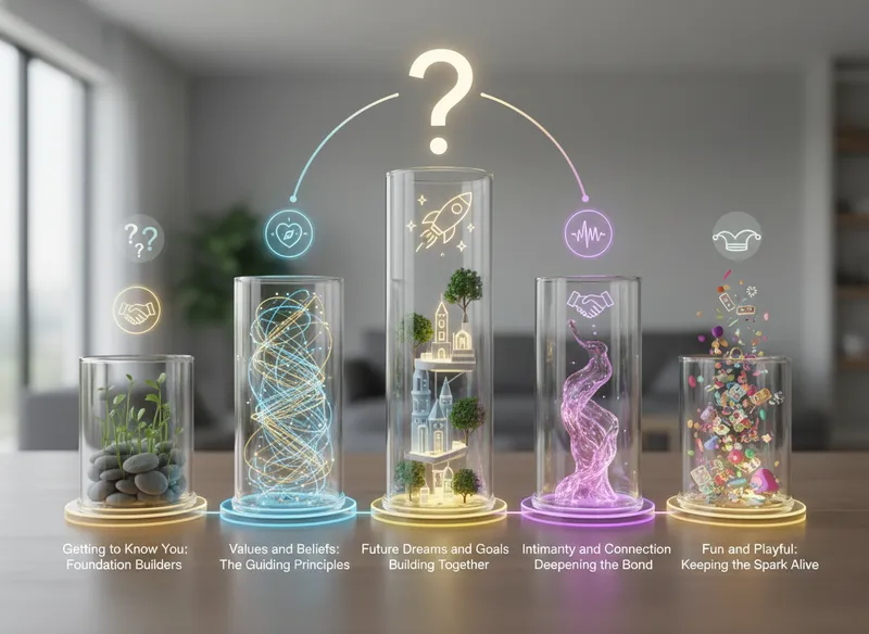 Categories of Boyfriend Questions for Every Stage - boyfriend questions quiz visual guide