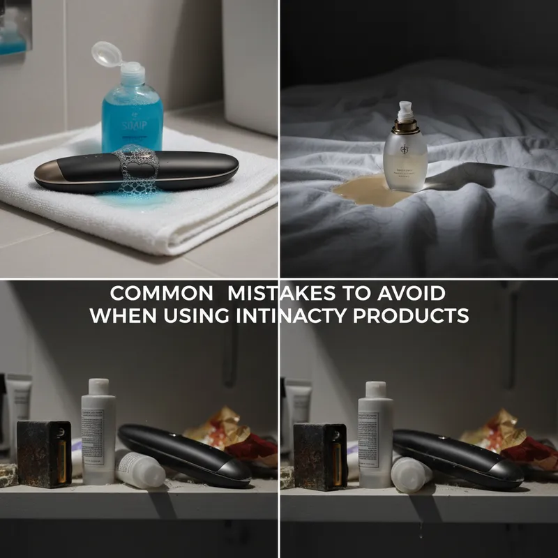 Common Mistakes to Avoid When Using Intimacy Products - Complete Guide to Intimacy Products For Men visual guide