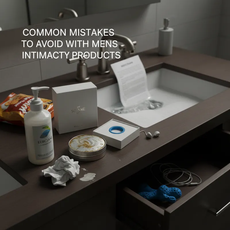 Common Mistakes to Avoid with Mens Intimacy Products - Complete Guide to Intimacy Products For Men visual guide