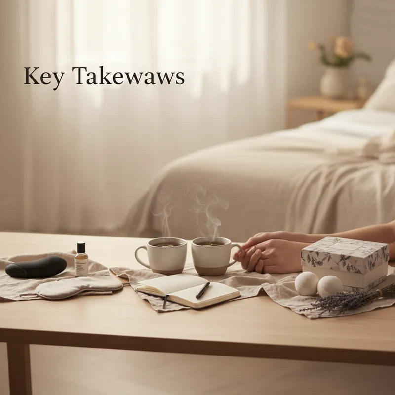 Key Takeaways - Complete Guide to Sexual Wellness For Couples visual guide