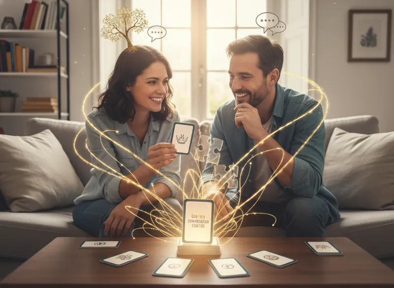 Why Are Couples Conversation Games Essential for a Stronger Relationship? - conversation card game for couples visual guide