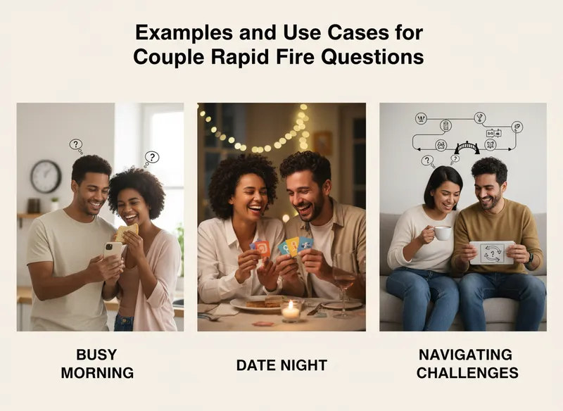 Examples and Use Cases for Couple Rapid Fire Questions - couple rapid fire questions visual guide
