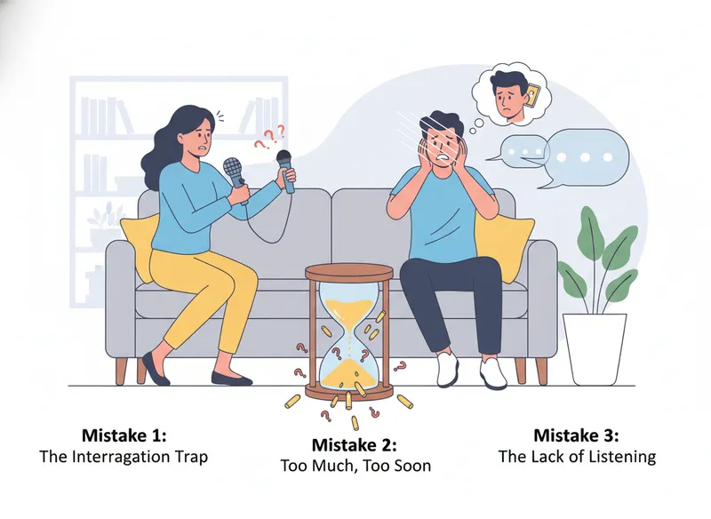 Common Mistakes to Avoid When Asking Rapid Fire Questions - couple rapid fire questions visual guide