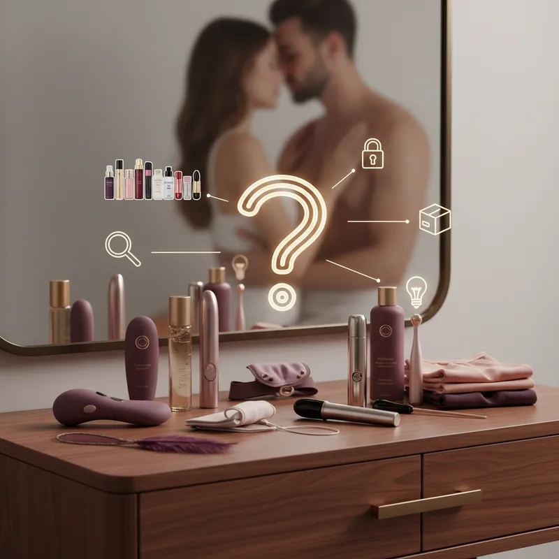 Frequently Asked Questions FAQ - couples intimacy products visual guide