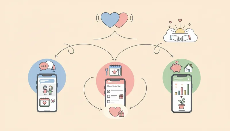 cute apps for couples infographic - Deepening Your Bond: How to Use Couple Apps Effectively