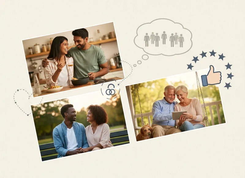 Real Couples, Real Connections: Testimonials and Social Proof - mating in captivity book visual guide