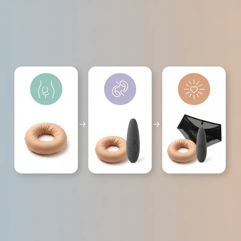 ostomy intimacy products infographic - How The Soft Hum Products Work Simple Steps to Confidence