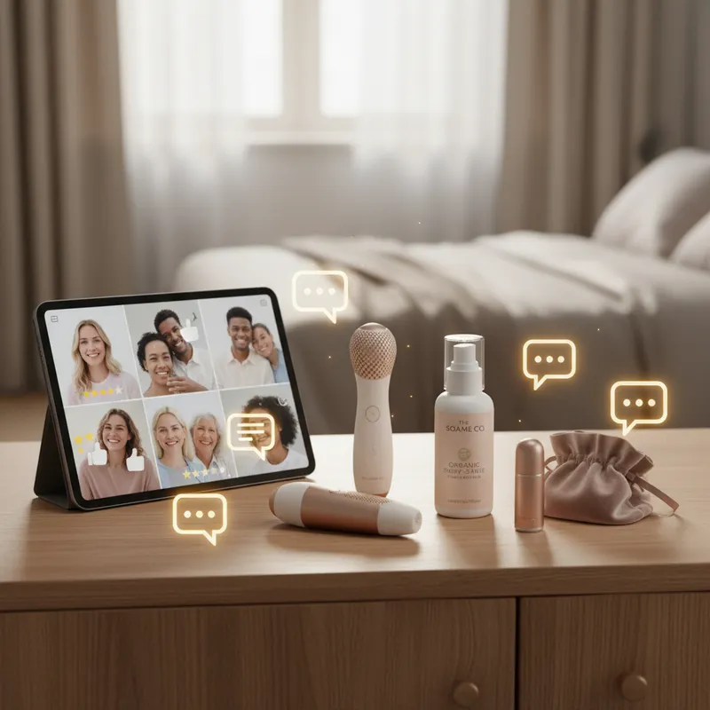 Social Proof Hear From Our Satisfied Customers - personal intimacy products visual guide