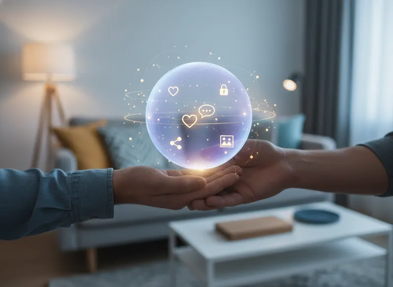 FEELT: Your Private Space for Deeper Connection - private message app for couples visual guide