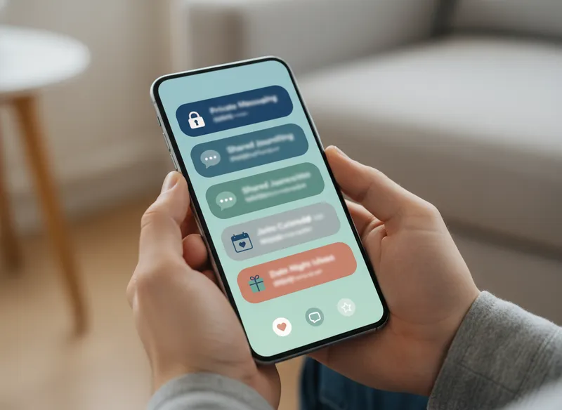 private message app for couples interface screenshot - Key Features to Look For in a Couple App