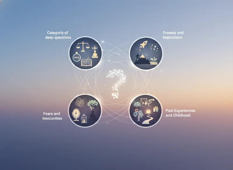 Categories of Deep Questions to Explore - question your boyfriend visual guide