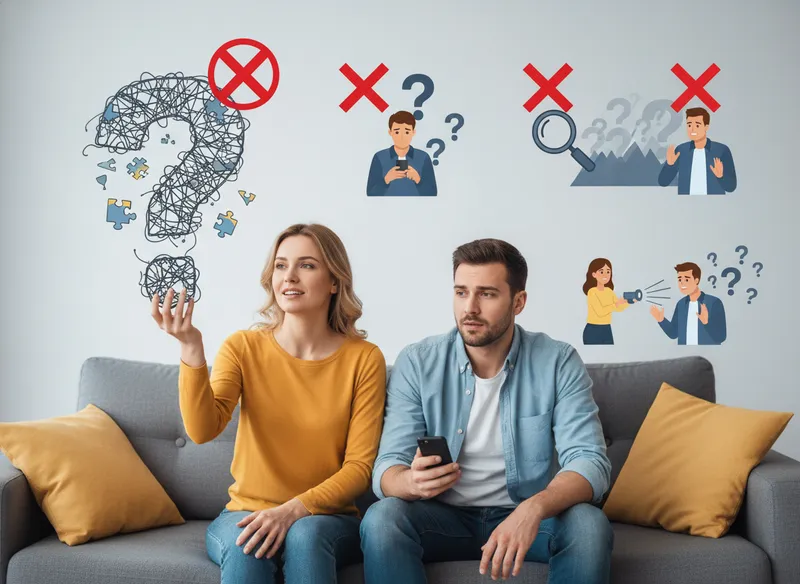 Common Mistakes to Avoid When Asking Questions - questions you should know about your boyfriend visual guide