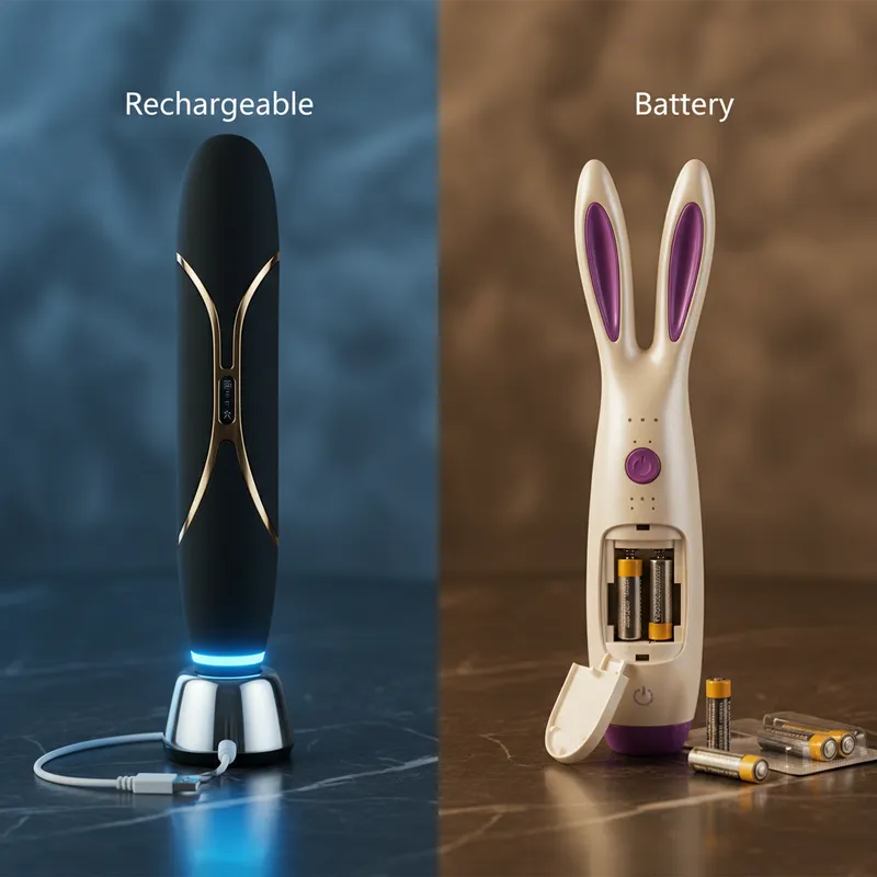 rechargeable vs battery toys comparison chart