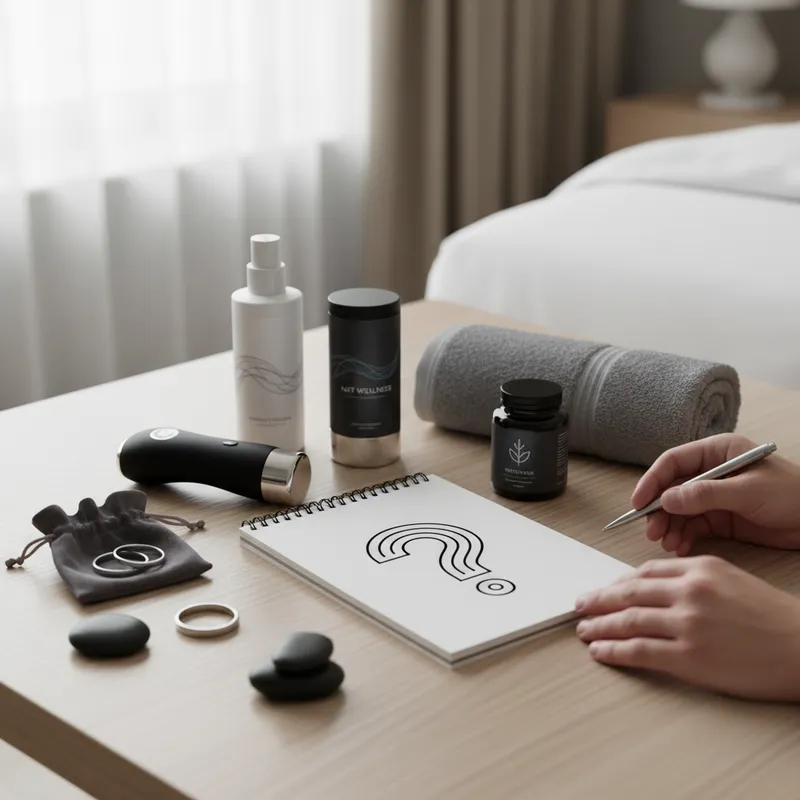 Frequently Asked Questions FAQ - sexual wellness products for men visual guide