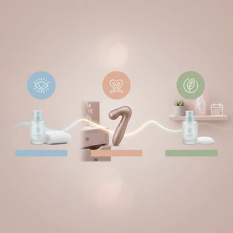 sexual wellness skincare infographic - How to Integrate The Soft Hum into Your Routine