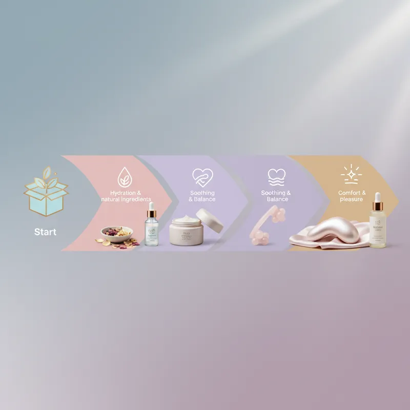 sexual wellness skincare infographic - How to Get Started with Bliss Box Toys
