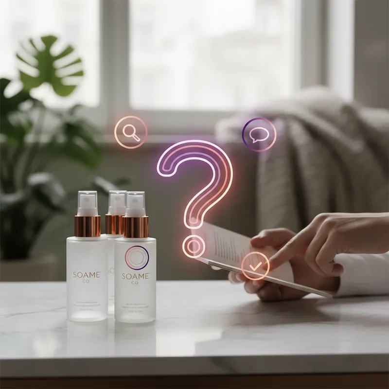 Frequently Asked Questions FAQ - sexual wellness spray visual guide
