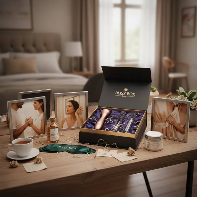 Real Stories Testimonials from Bliss Box Toys Customers - sexual wellness vitamins visual guide