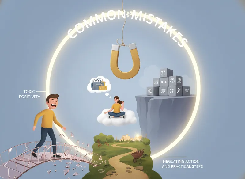 Common Mistakes to Avoid When Thinking Positive - think of positive thoughts visual guide